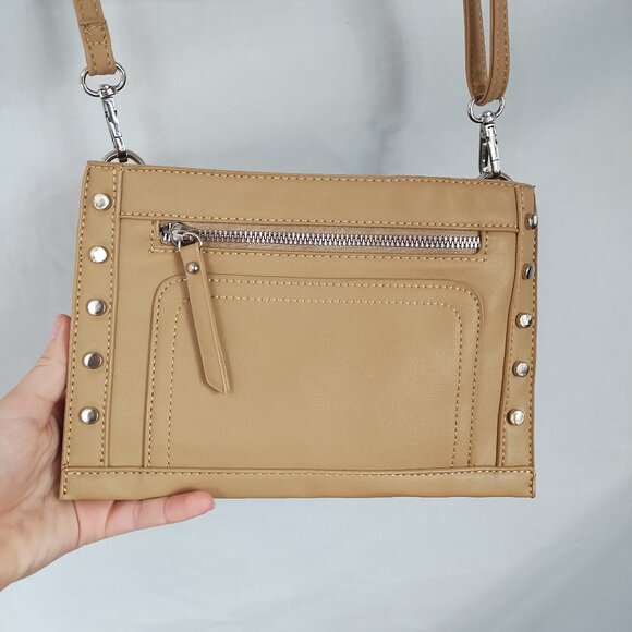 ACUARIO Tan Crossbody Bag - Picture 2 of 9